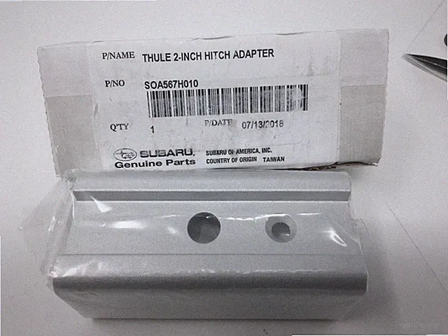 2019-2026 Subaru Hitch Bike Rack 2" Adapter Thule Extender SOA567H011 Genuine