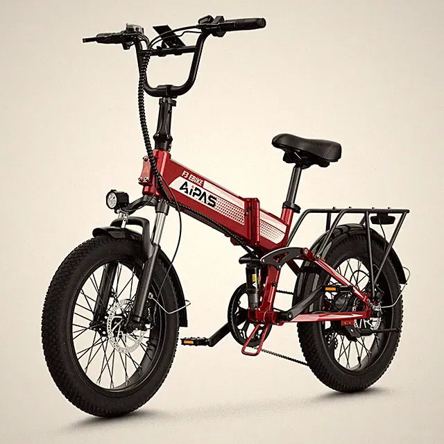 AIPAS 1500W/48V/12.8AH Folding E-Bike For Adult 20" 28mph E-Mountain Bike