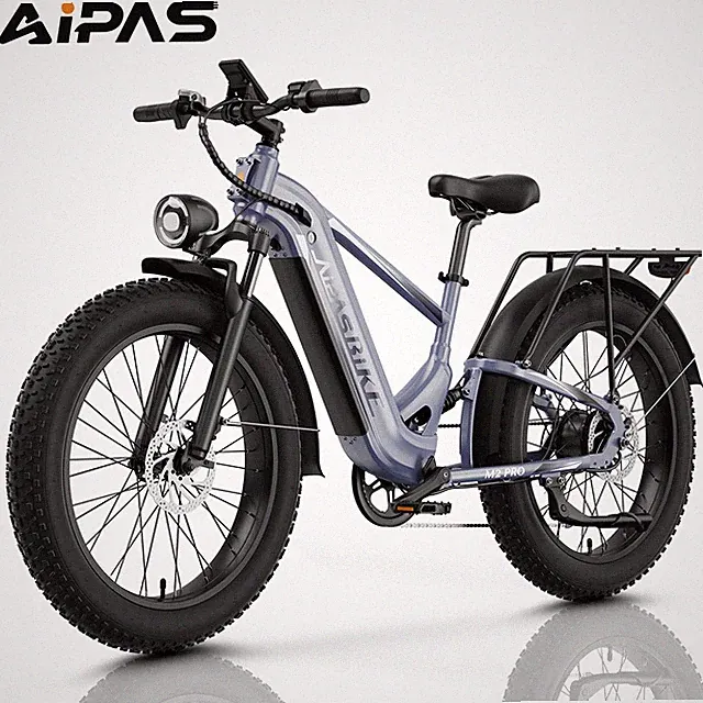 Aipas M2 Pro 1800W Fat Tire Electric Bike 48V 17.5Ah Mountain e bike 36mph ebike