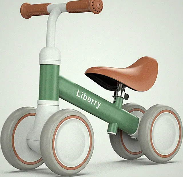 Baby Balance Bike with Adjustable Seat, Toddler First Ride-On Toy for 1-2 Year O