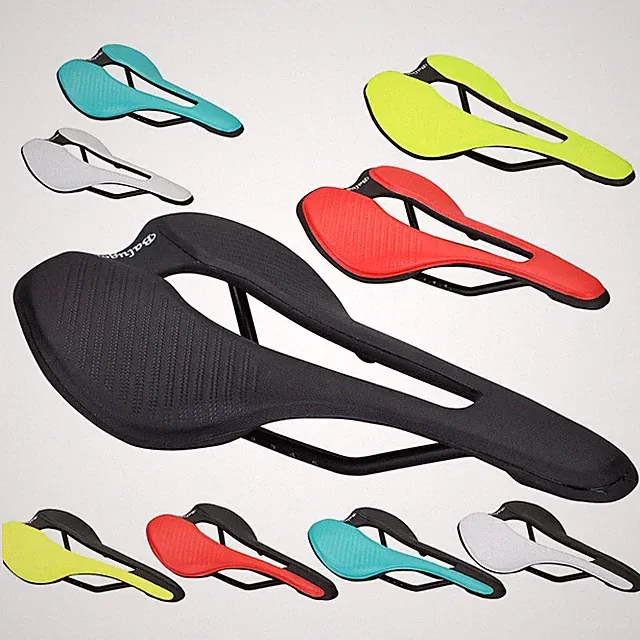 BALUGOE MTB Mountain Bike Saddle Nylon Seat Cushion Comfort Road Bicycle Saddle
