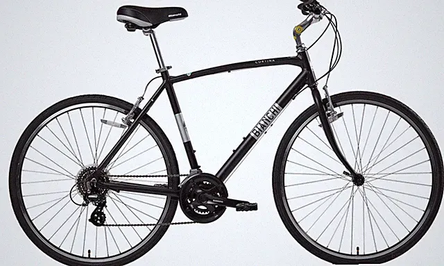 Bianchi Cortina Men's 18.5" Black 2x8 Speed 700c Aluminum City Bike