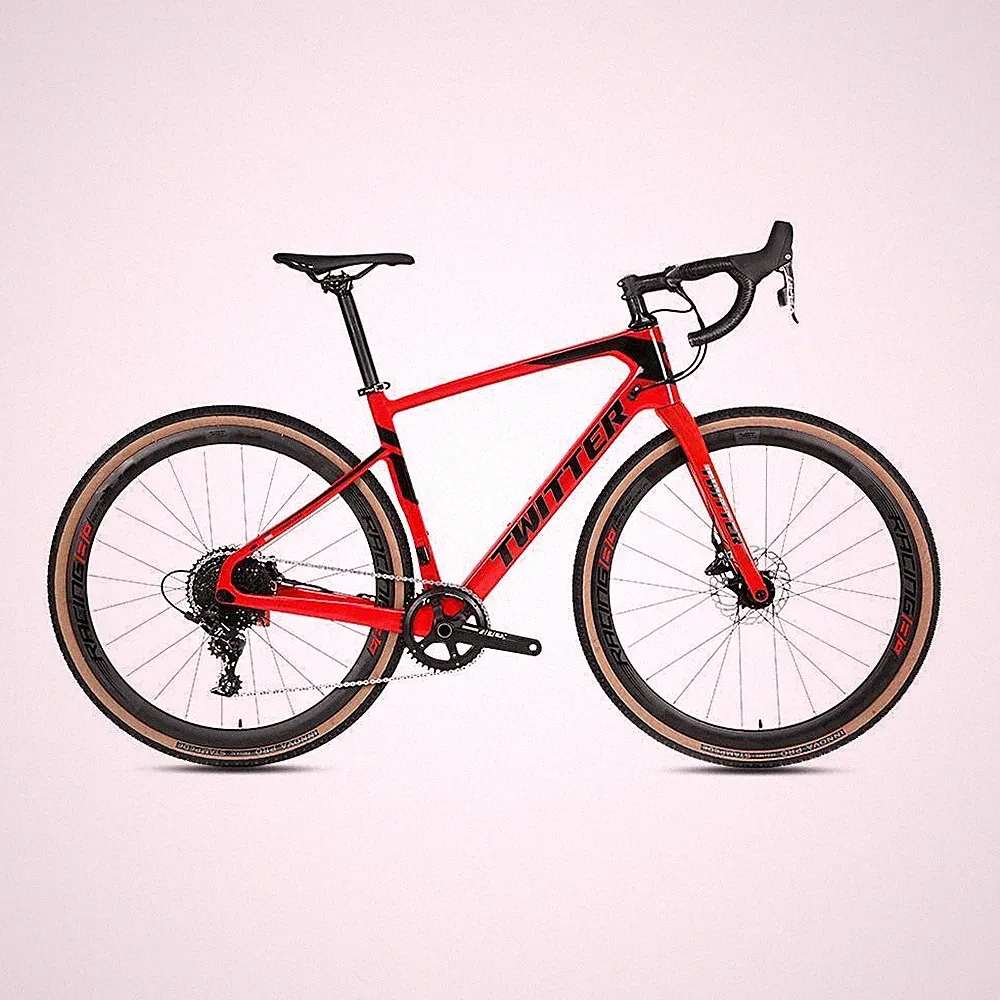 Carbon Gravel Hybrid Bike - Drop Bar - 24 speed - Carbon Handle - 700C