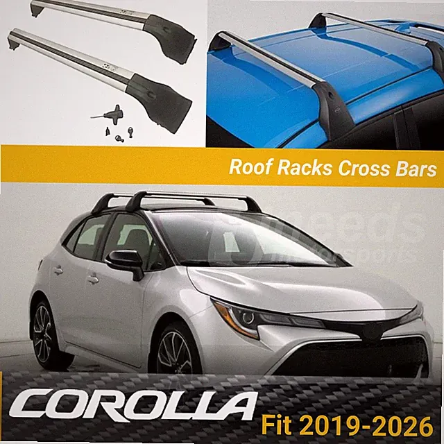 For 2019-2026 Toyota Corolla Hatchback Baggage Luggage Roof Racks Crossbars