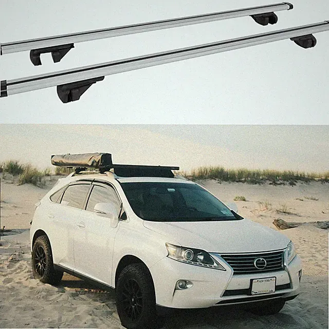 For Lexus RX350 53" Roof Rack Cross Bars Cargo Bike Carrier to fit Raised Rail