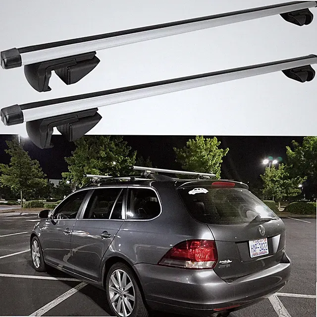 For VW Jetta Sportwagen Wagon 48" Car Top Roof Rack Cross Bar Bicycle Carrier