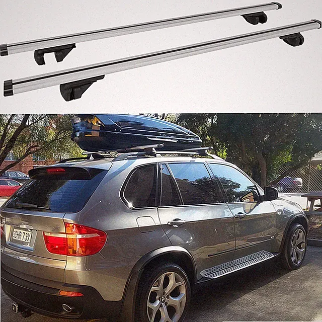 For X5 X4 X3 54" Roof Rack Cross Bars Cargo kayaks Bike Carrier Fits Raised Rail