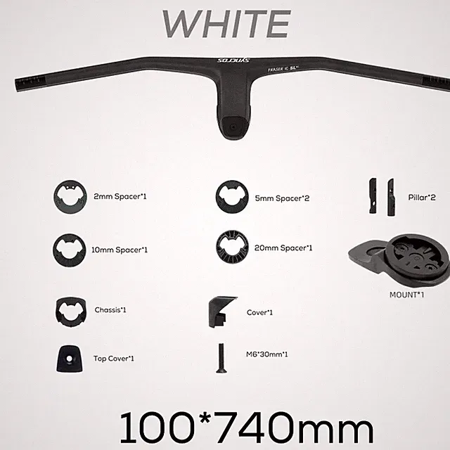 FRASER IC SL WC For Sparks Frame 740MM -20 degrees CarbonIntegrated Handlebar