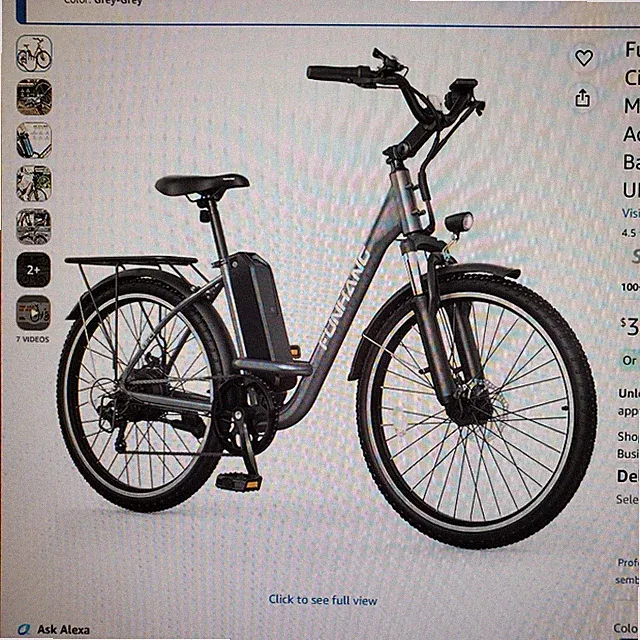Funhang Electric Bike for Adults, 26" City Cruiser Ebike