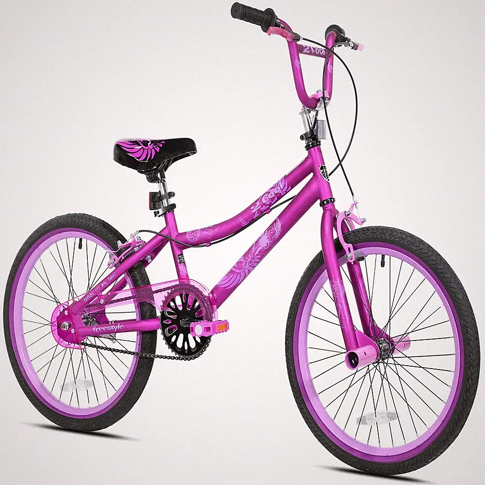 GIRLS KIDS BIKE 20-Inch Wheels BMX Bicycle Ages 8-12 Purple