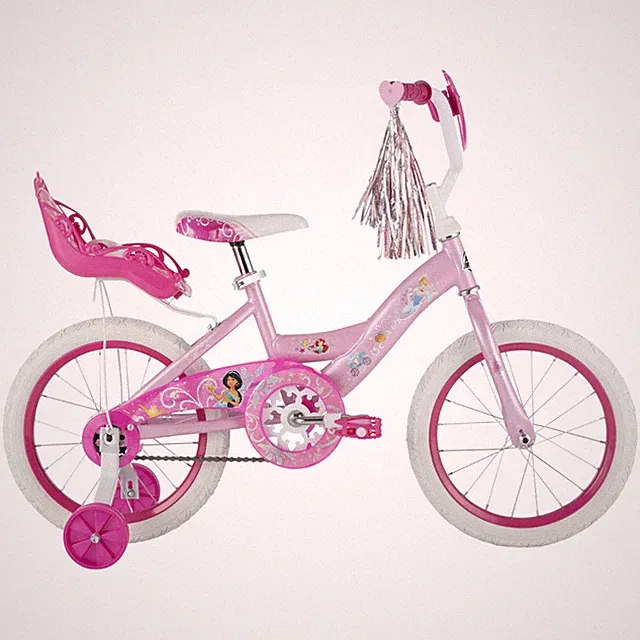 Huffy 16" Disney Princess Kids' Bike, Fits Riders 3'5" - 4'0", Pink, Child, Girl