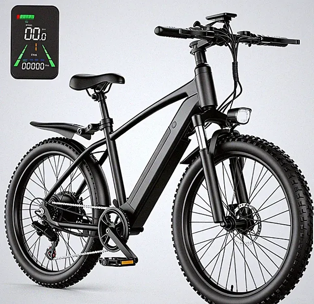 NEW 26" TIRE ADULTS ELECTRIC BIKE 1500W 25MPH 48V 10AH MOUNTAIN EBIKE