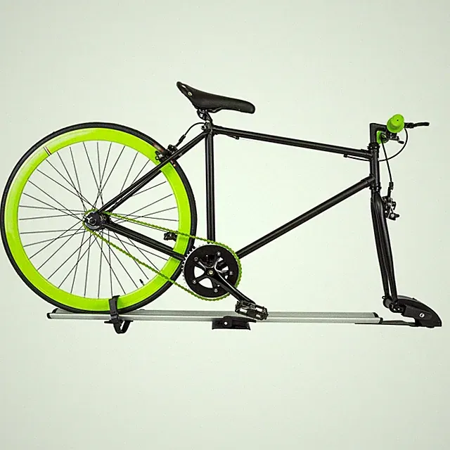 Roof Bicycle Rack Bike Carrier Alu. Upright With Optional 0,8x4,3 inch Fork Kit