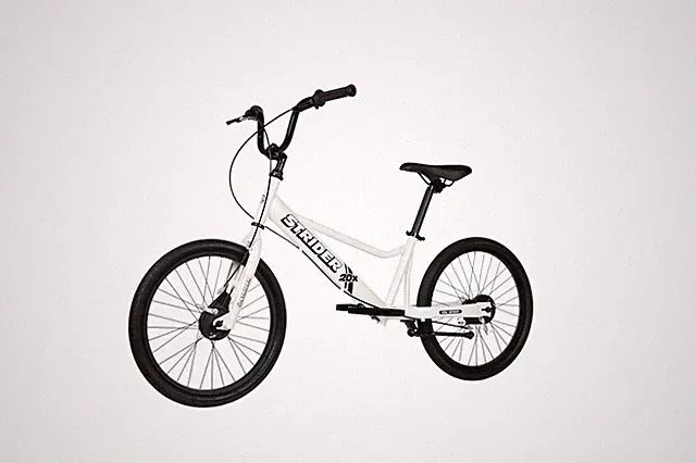 Strider 20x, White - Learn-to-Ride Balance Bike for Ages 8+