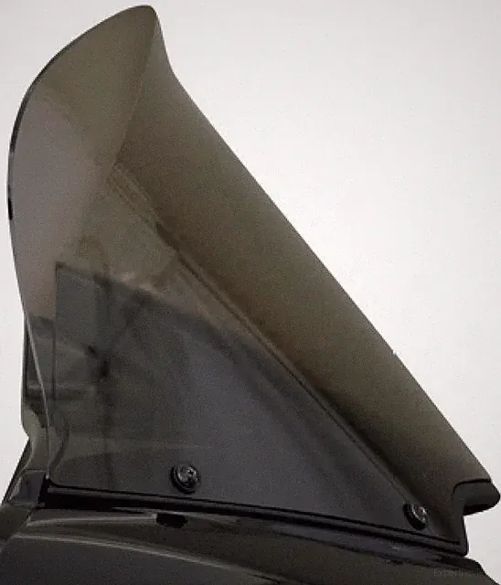Wind Vest 12in. Windvest Windshield - Light Smoke Motorcycle Street Bike 68-1210